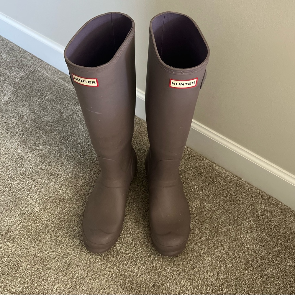 Lilac Purple Hunter Boots Sz 8